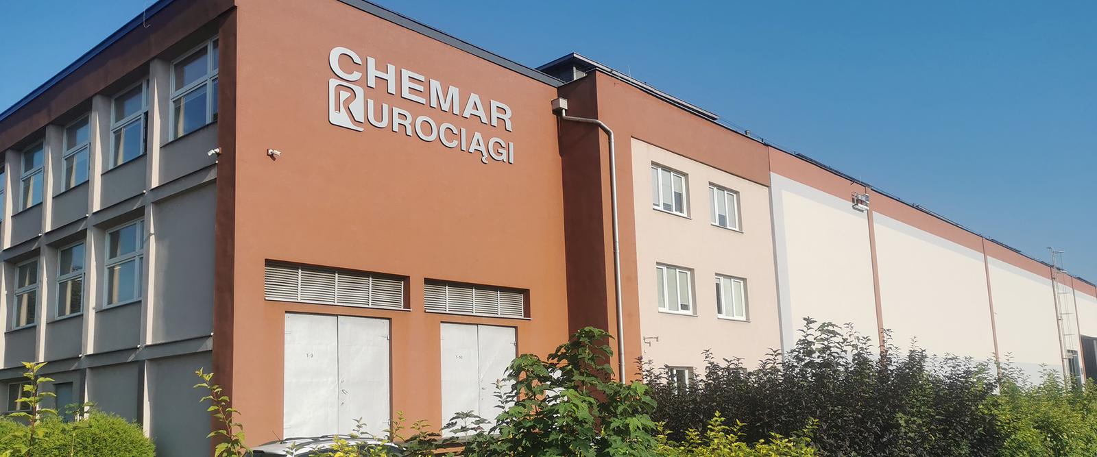 Zdjęcie z termomodernizacji budynku CHEMAR Rurociągi.