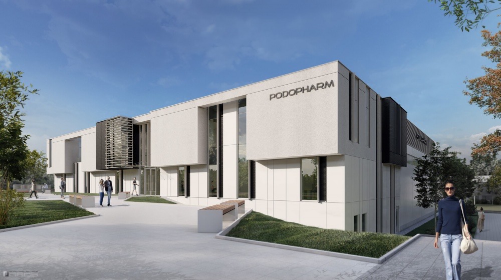 Wizualizacja budynku biurowo-usługowego PODOPHARM przy ul. Olszewskiego w Kielcach (3/5)