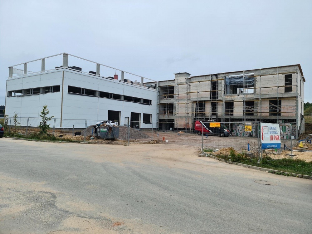 Budowa budynku PODOPHARM przy ul. Olszewskiego w Kielcach (4/6)